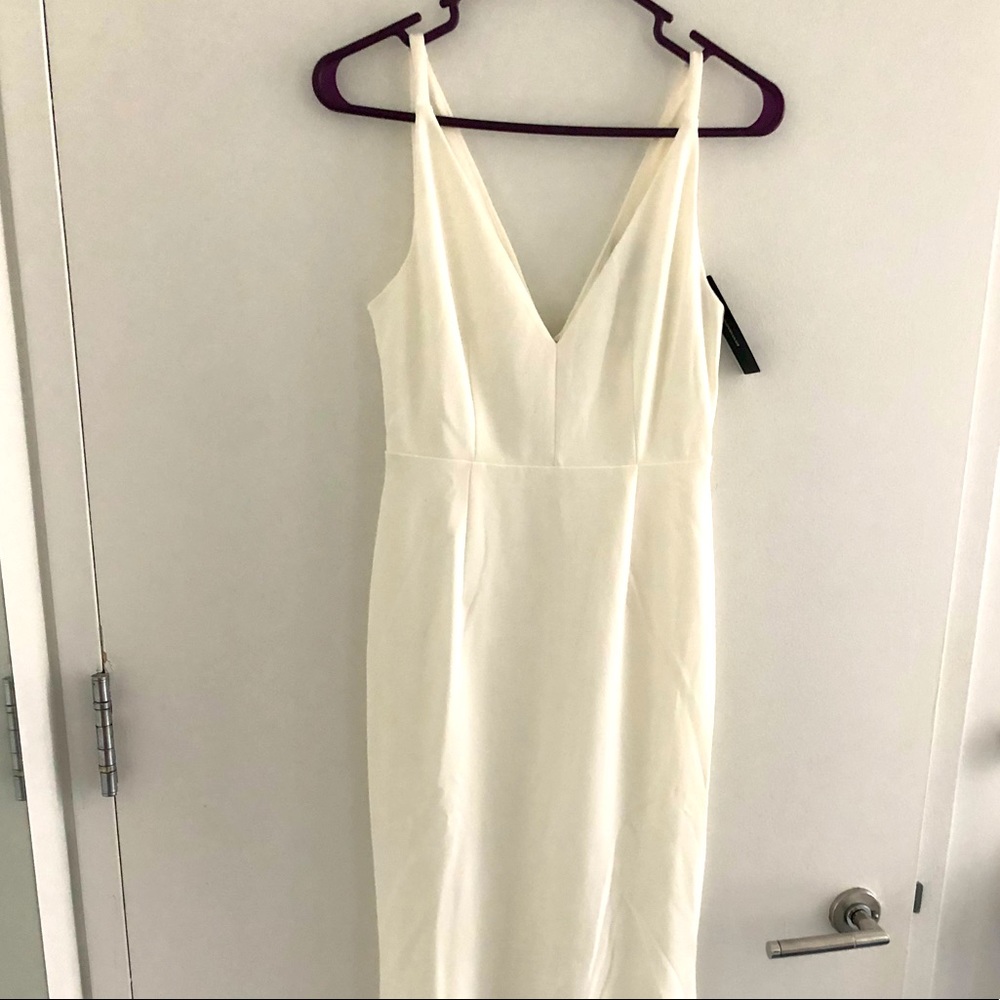 Lulus white Melora maxi wedding dress